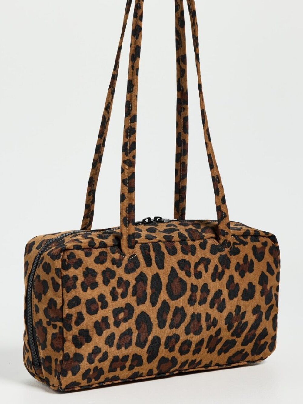 NWT Baggu Regular Nylon Bowler Bag - Leopard - Picture 5 of 12
